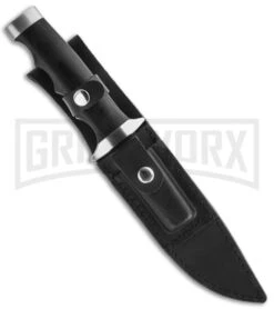 Boker Magnum Bowie FG Fixed Blade Knife - Satin Plain -Boker Shop boker magnum fixed bowie fg satin 02mb027 sheath large