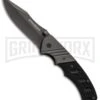 Boker Magnum Bowie Folding Knife - Gray Plain 1 Boker Magnum Bowie Folding Knife - Gray Plain -Boker Shop boker magnum folder grey black plain 01sc017 large