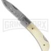 Boker Magnum Damascus Bone Folding Knife - Damascus Plain 2 Boker Magnum Damascus Bone Folding Knife - Damascus Plain -Boker Shop boker magnum folder ivroy dam 01mb819dam large