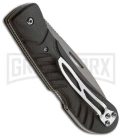 Boker Magnum Griptech Folding Knife - Gray Plain -Boker Shop boker magnum griptech back large