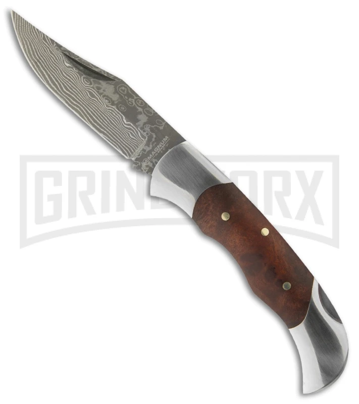 Boker Magnum Lady Folding Knife - Damascus Plain 3 Boker Magnum Lady Folding Knife - Damascus Plain