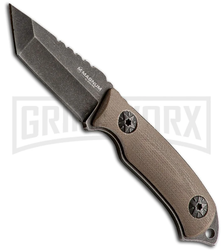 Boker Magnum 02SC741 Lil Friend Tanto Fixed Blade - Stonewash Plain 3 Boker Magnum 02SC741 Lil Friend Tanto Fixed Blade - Stonewash Plain
