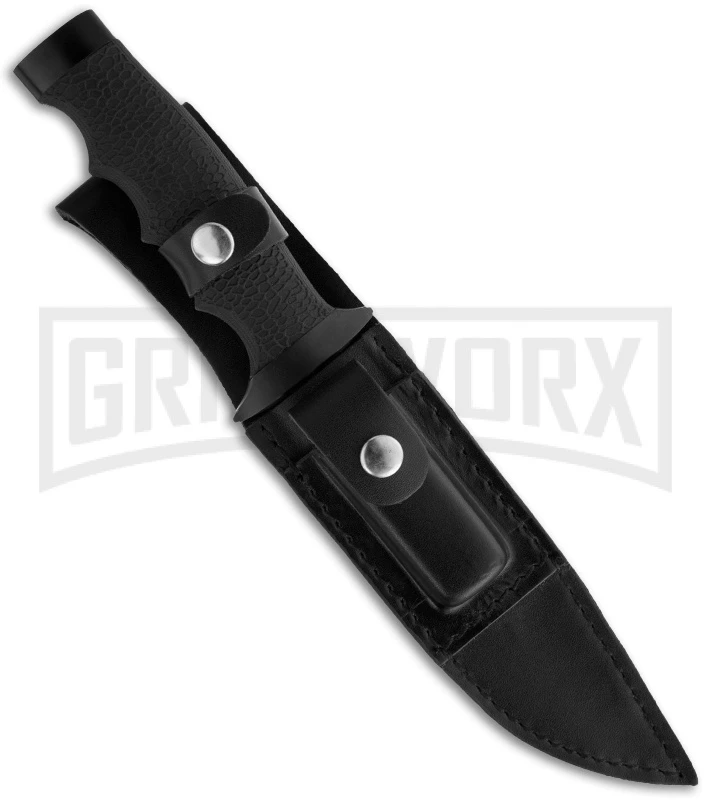 Boker Magnum Midnight Bowie Fixed Blade Knife - Black Plain 4 Boker Magnum Midnight Bowie Fixed Blade Knife - Black Plain - Image 2