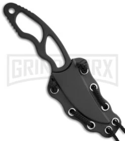 Boker Magnum Neck Flash Fixed Blade Knife - Satin Plain -Boker Shop boker magnum neck flash 02mb210 sheath large