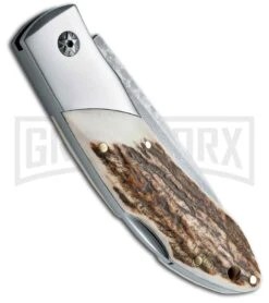 Boker Magnum Caveman Outdoorsman Folding Knife - Damascus Plain 5 Boker Magnum Caveman Outdoorsman Folding Knife - Damascus Plain -Boker Shop boker magnum outdoorsman back large