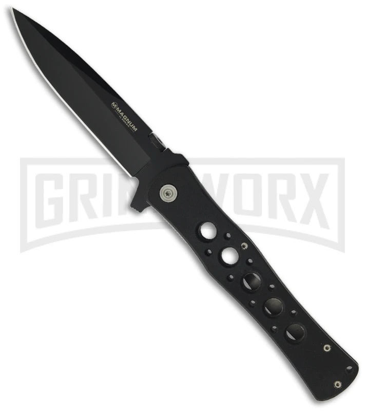 Boker Magnum Power Trooper Folding Knife - Black Plain 3 Boker Magnum Power Trooper Folding Knife - Black Plain