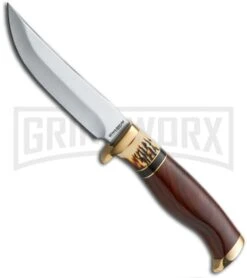 Boker Magnum Premium Skinner Fixed Blade Knife - Satin Plain