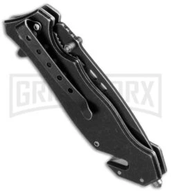 Boker Magnum Protector Folding Knife - Black Stonewash Plain 5 Boker Magnum Protector Folding Knife - Black Stonewash Plain -Boker Shop boker magnum protector liner rescue smokewash 01ry213 side large