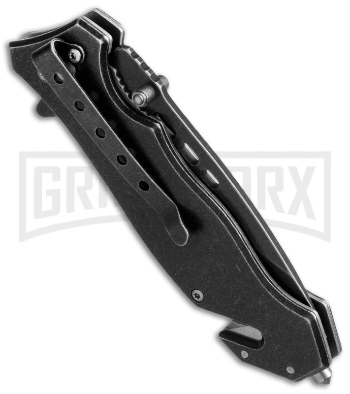 Boker Magnum Protector Folding Knife - Black Stonewash Plain 4 Boker Magnum Protector Folding Knife - Black Stonewash Plain - Image 2