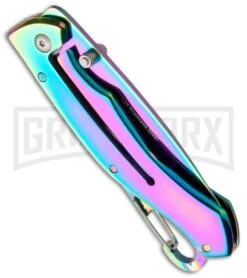 Boker Magnum Rainbow I Folding Knife - Spectrum Plain -Boker Shop boker magnum rainbow i 01ya106 side large