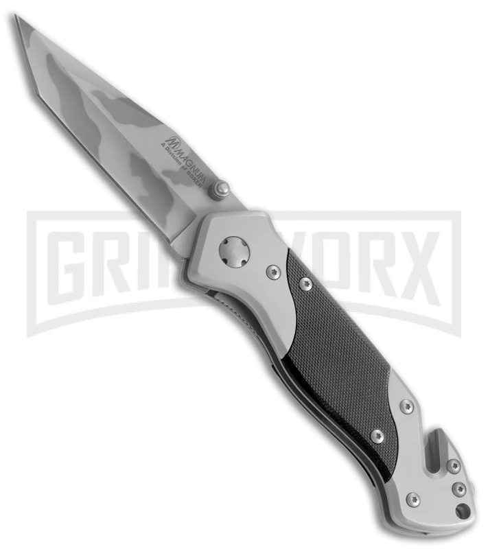 Boker Magnum Tactical Rescue Liner Lock Knife (3.375" Camo) 01RY997 3 Boker Magnum Tactical Rescue Liner Lock Knife (3.375" Camo) 01RY997