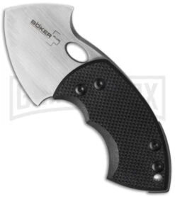 Boker War Toad Black G-10 Friction Folder Knife - Satin Plain