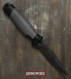 Boker Plus 02BO004 Outdoorsman Fixed Blade Knife - Gray Plain -Boker Shop boker plus 02bo004 cm spine large