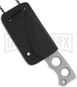 Boker Plus Mega Mini Neck Knife - Stonewash Plain -Boker Shop boker plus 02bo258 sheatht large