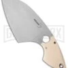 Boker Plus SanYouGo White Fixed Blade Knife - Satin Plain 1 Boker Plus SanYouGo White Fixed Blade Knife - Satin Plain -Boker Shop boker plus sanyougo white micarta 03bo052 large