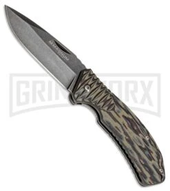 Boker Magnum Sierra Alpha Green Camo G-10 Folding Knife - Stonewash Plain
