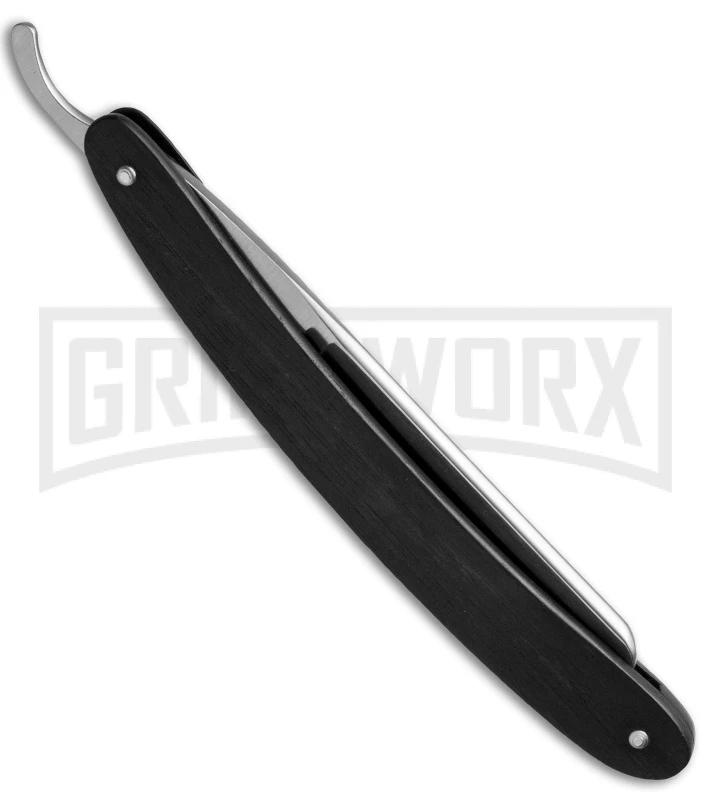 Boker Rasiermesser Black Synthetic Handle Straight Razor Blade 4 Boker Rasiermesser Black Synthetic Handle Straight Razor Blade - Image 2