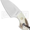 Boker VoxKnives Gnome Stag Fixed Blade Knife - Satin Plain -Boker Shop boker voxknives gnome stag 02bo268 large