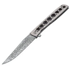 Boker Urban Trapper Frame Lock Knife Ti Handle Plain Damascus Blade 01BO739DAM