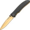 Boker Magnum Black Gold Linerlock G10 A/O Aluminum Liners Folding Knife - M01RY111 2 Boker Magnum Black Gold Linerlock G10 A/O Aluminum Liners Folding Knife - M01RY111 -Boker Shop gold
