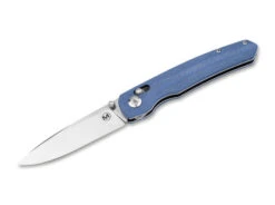 Boker Shango Crossbar Lock Folding Knife Blue Micarta Handle 440A Plain Edge BO01BM0003